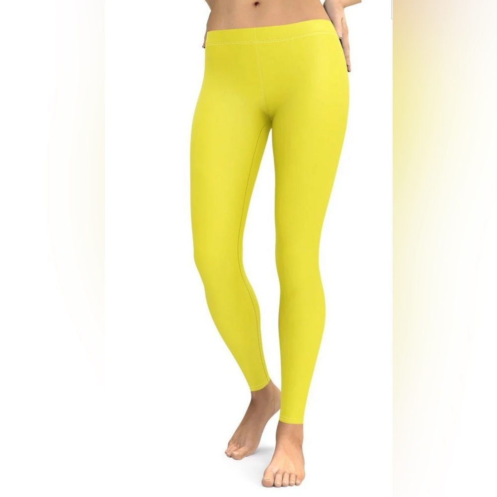 FINAL SALE‼️Fierce Pulse Yellow Leggings size M